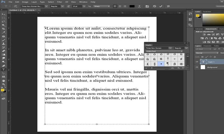 Adding bullet points