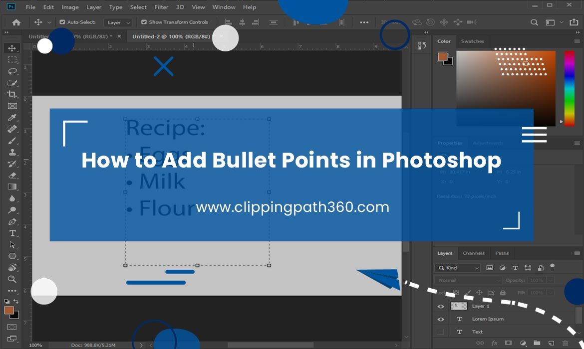 How to Add Bullet Points in Photoshop Featured Image