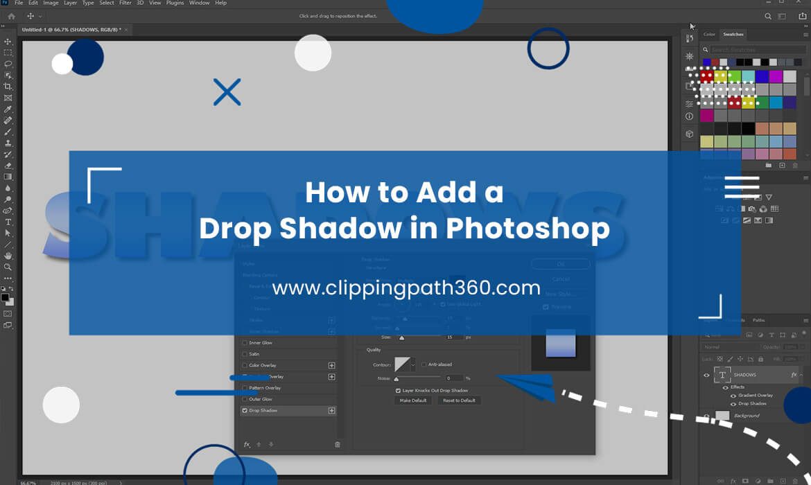 How to Add a Drop Shadow in Photoshop Featured Image