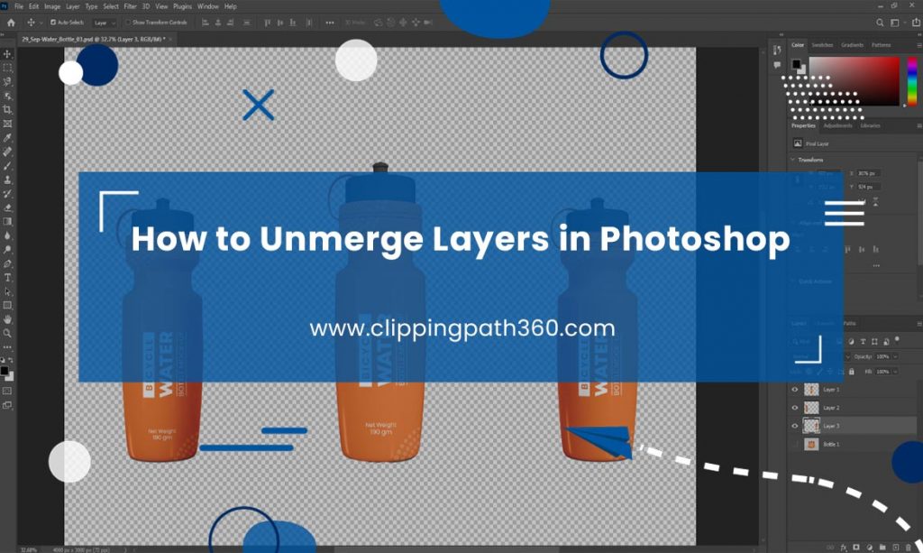How to Unmerge Layers in Photoshop