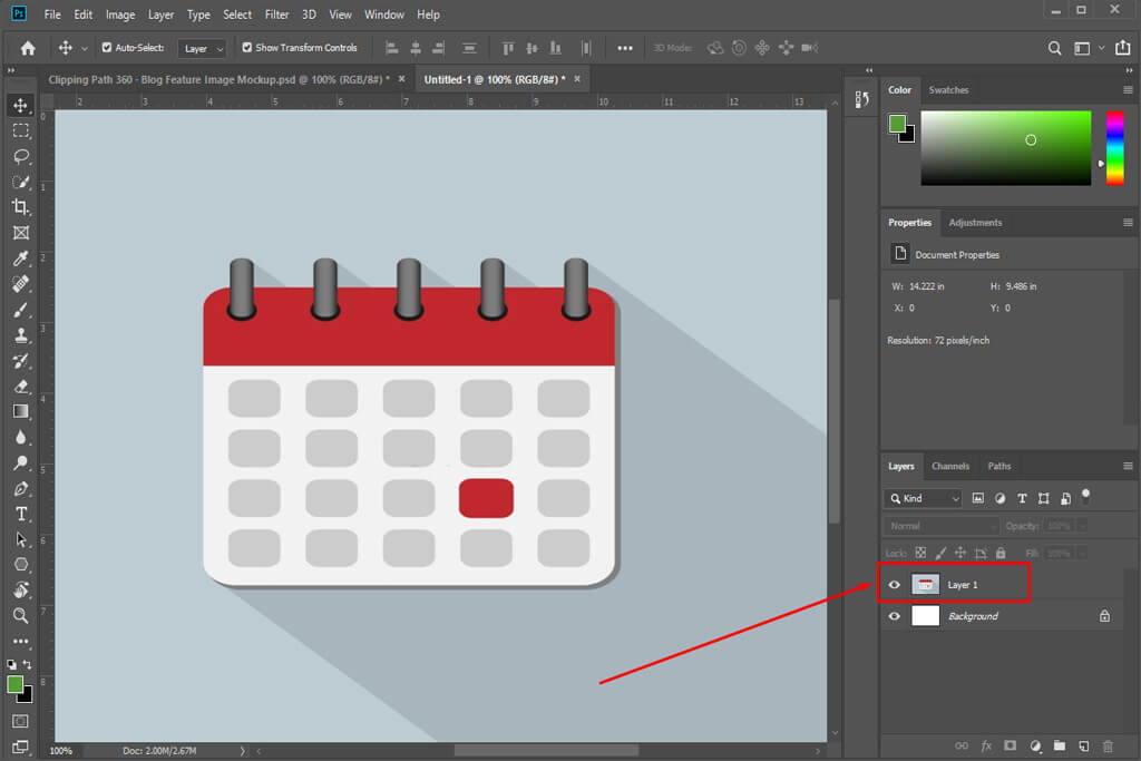 Isolate the Drop Shadow in a Layer