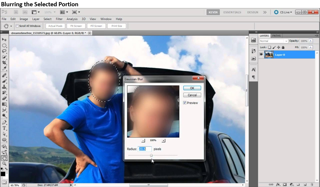 Blurring-the-Selected-Portion