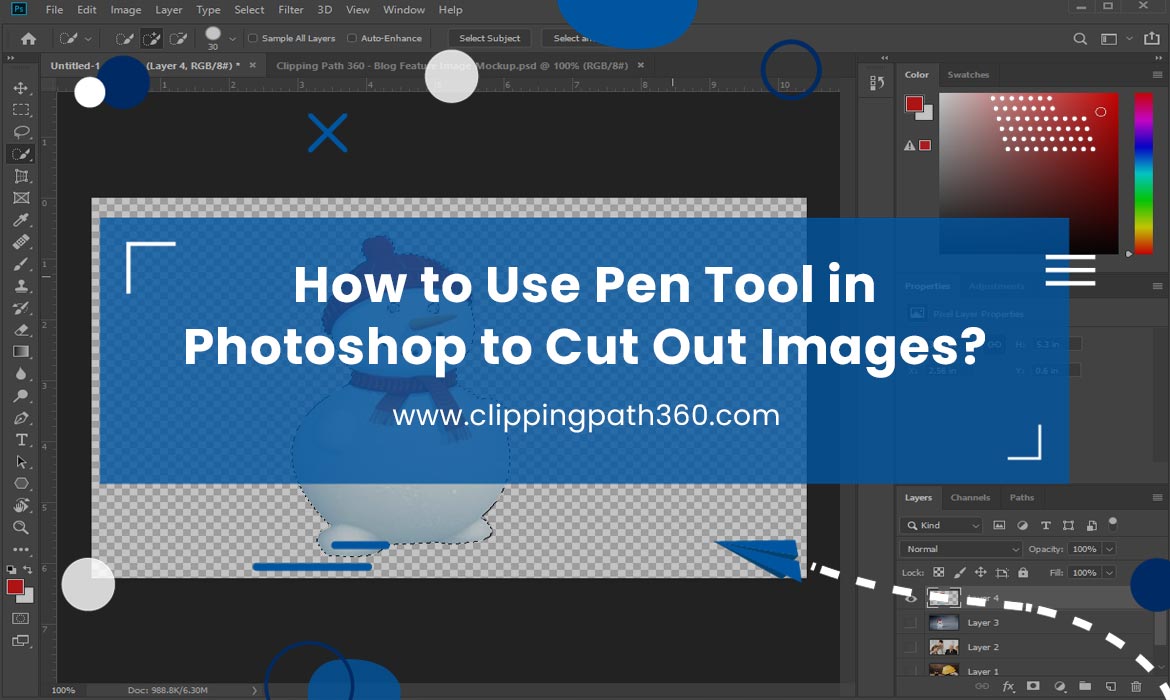How to Use Pen Tool in Photoshop to Cut Out Images Featured Image