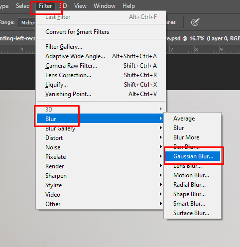 Apply Gaussian Blur