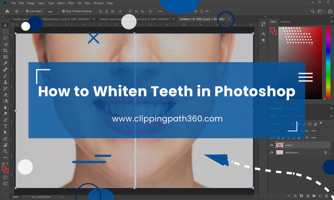 How to Whiten Teeth in Photoshop Featured Image