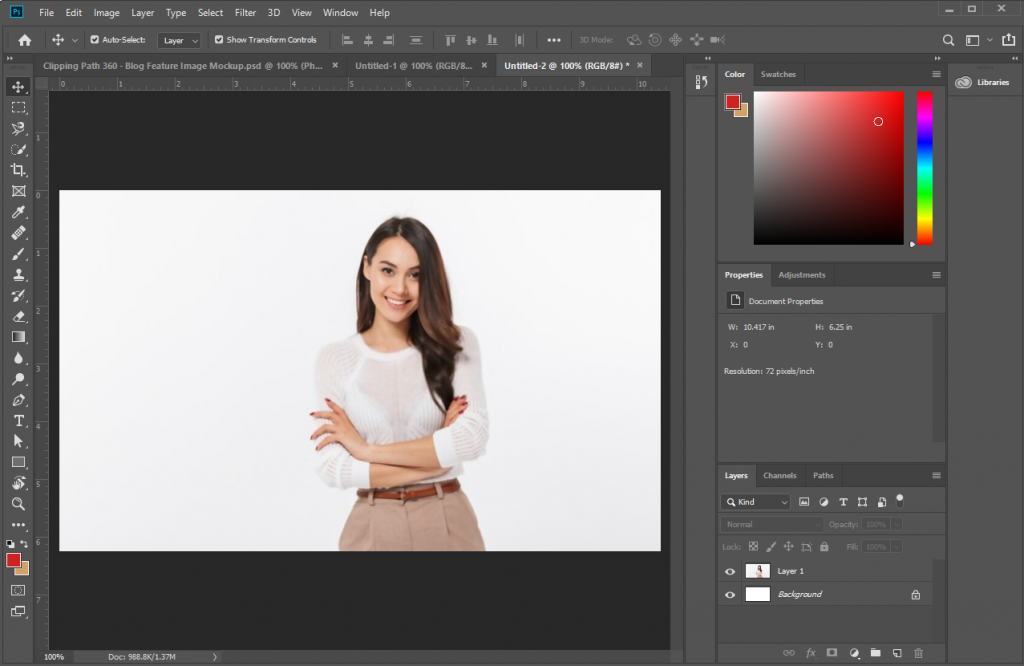 Open the picture in Photoshop