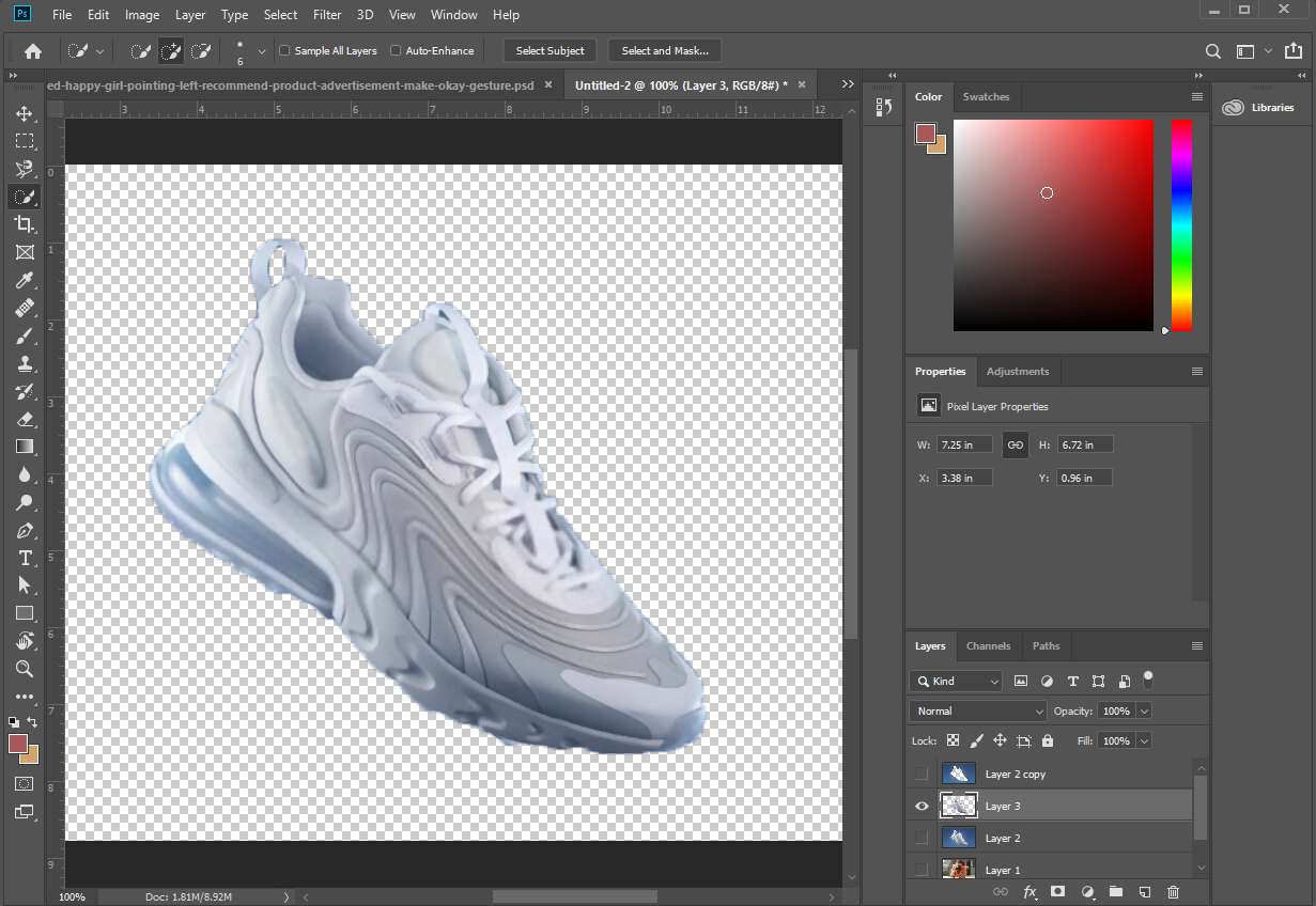 Removing the background